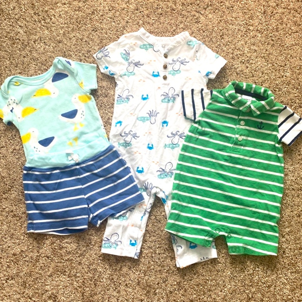 Carter’s baby boy 6 month summer bundle